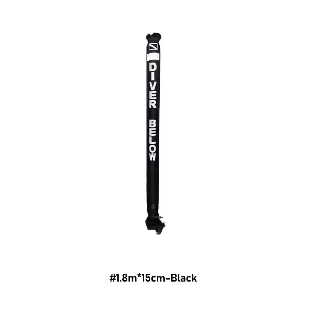 1.2M/1.5M/1.8M Professional Scuba Diving Inflatable Safety Sausage - SMB Signal Tube Surface Buoy Diver Below