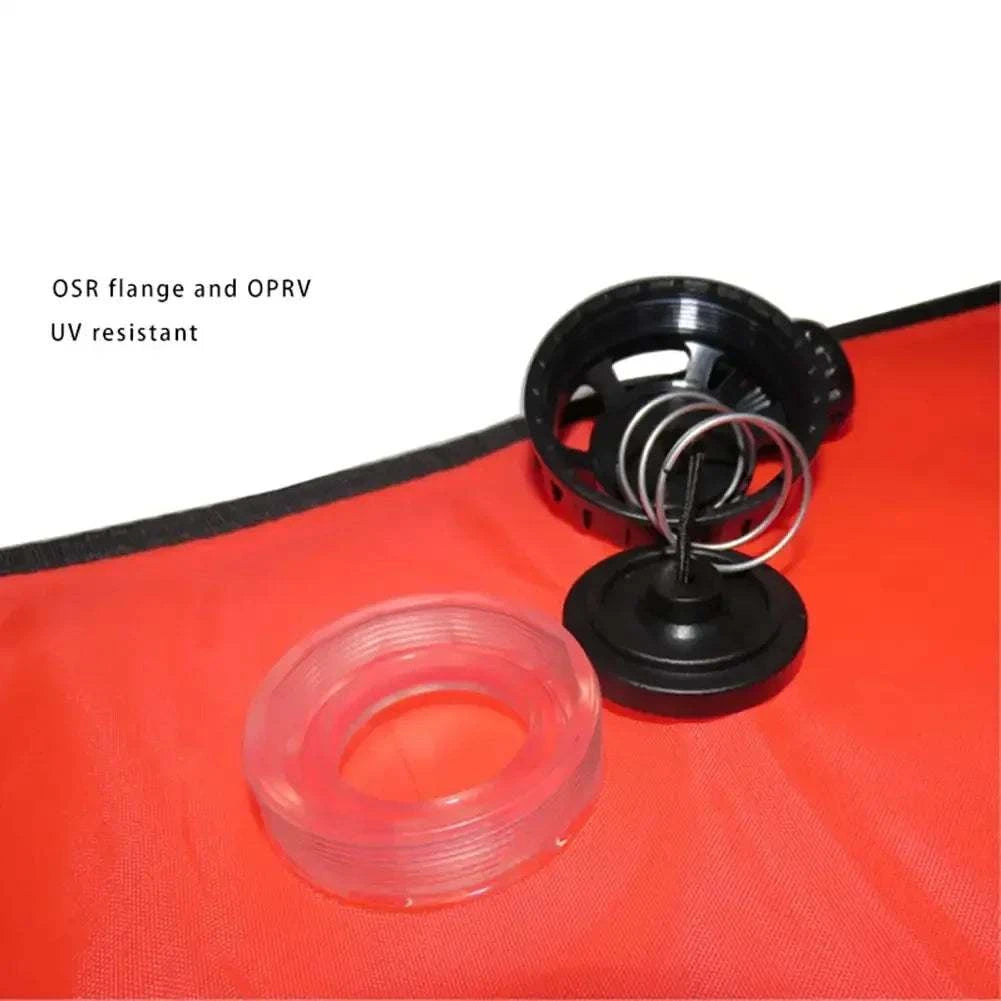 1.2M/1.5M/1.8M Professional Scuba Diving Inflatable Safety Sausage - SMB Signal Tube Surface Buoy Diver Below