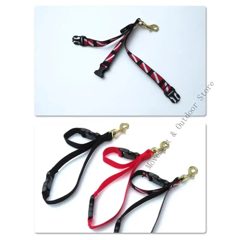 Diving Lanyard Clip Fin Shoe Lifting Rope Diving Flippers and Mask Keeper Quick Release Webbing Strap Buckle