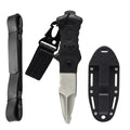 Professional Diving Knife for Spearfishing, Full Tang Stainless Steel Dive Tool with Rope Cutter