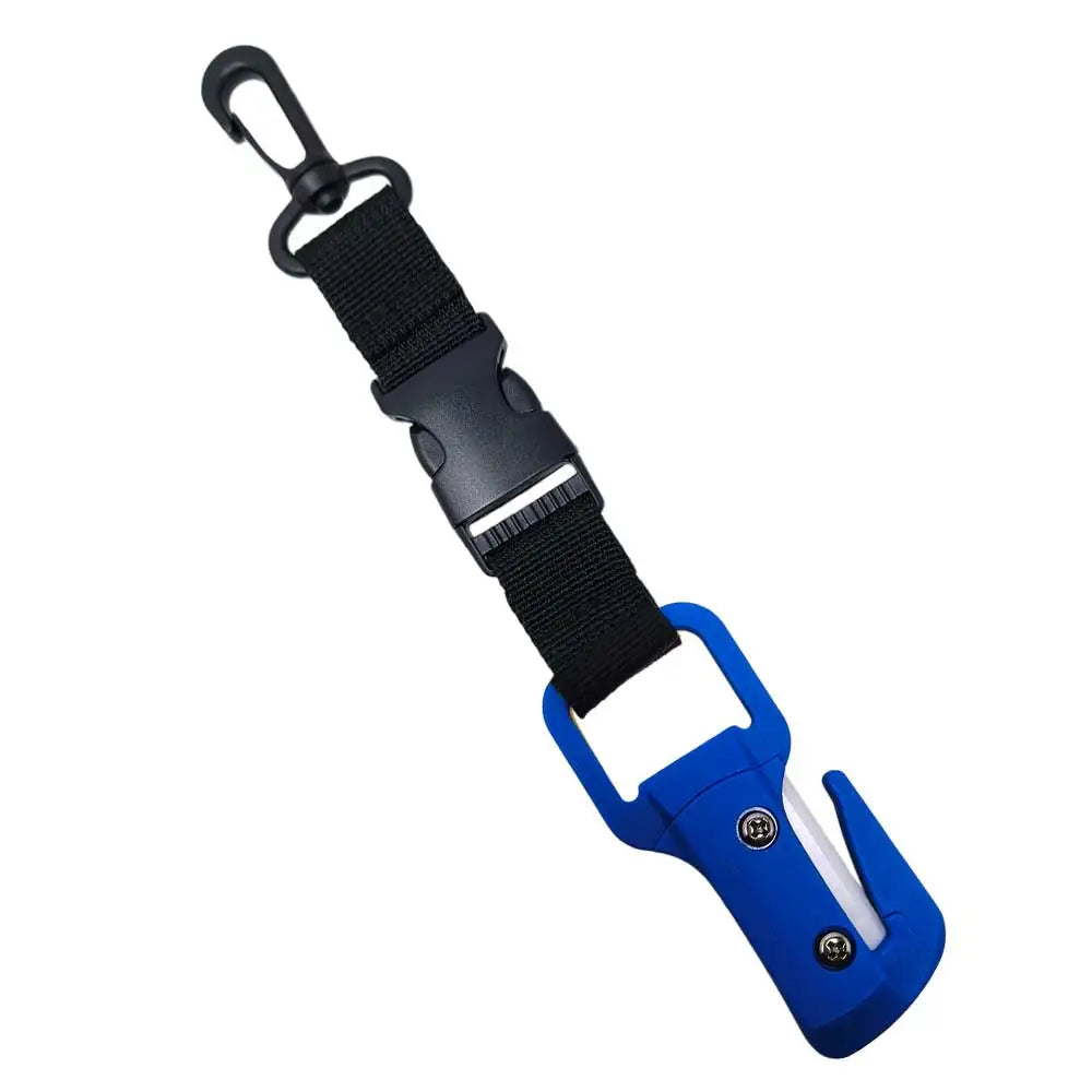 Scuba Diving Ceramic Blade Line Cutter Underwater Rope Knife Spearfishing Snorkeling Fishing Anti-Rust Cutting Fishing LineTool