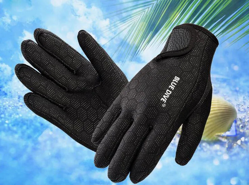 1.5mm Neoprene Waterproof Skid-proof Diving Gloves Swimming Keep Warm for Winter Swimming Diving Surfing Snorkeling Gloves L42